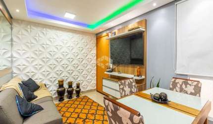 Apartamento semi mobiliado 42m² 02 dormitórios 01 vaga no Bairro São josé, em Canoas