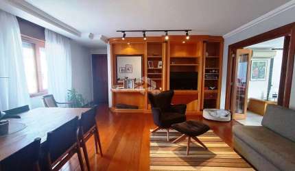 Apartamento mobiliado à venda, Dr. Eduardo Chartier, 3 quartos, suíte, sacada, 2 vagas, elevador, bairro Higienópolis