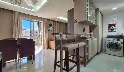 Apartamento de 2 dormitórios e 1 vaga de garagem, no bairro Humaitá, em Porto Alegre.