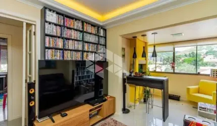 Belíssimo apartamento com churrasqueira e sacada.