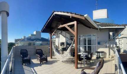 Cobertura  a venda com 179m², com 3 dormitórios, à 270m da praia de Canasvieiras