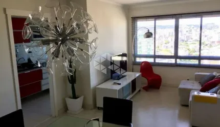 apartamento semimobiliado em andar alto no Rio Branco em Porto Alegre