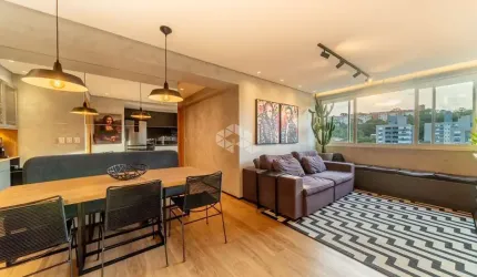 Apartamento duplex mobiliado e decorado em andar alto no Teresópolis.