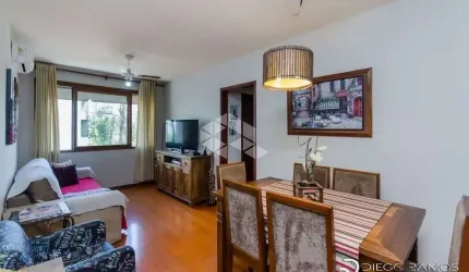 Apartamento 2 dormitorios dependencia completa, semi-mobiliado, elevador e garagem coberta