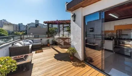 Cobertura 2 dormitórios, 1 suíte, 1 vaga, bairro Auxiliadora, Porto Alegre