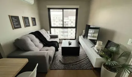 FWD 1 dormitório mobiliado com suite e 02 vagas cobertas - Central Parque