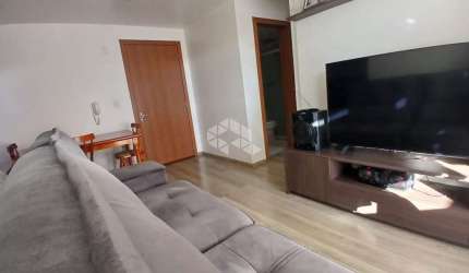Apartamento de 53m , sem mobília com 2 dormitorios, sacada e vaga de garagem coberta no Bairro Desvio Rizzo.