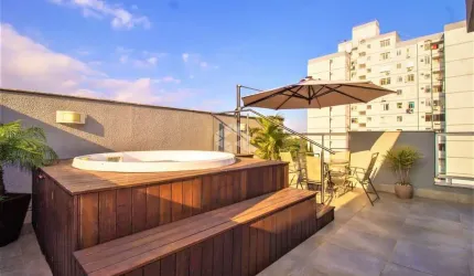 Cobertura com 3 dormitórios, suíte, jacuzzi e vaga de garagem