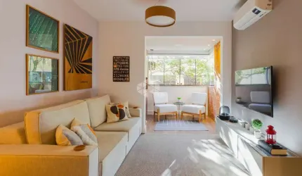 Excelente apartamento de 2 dormitórios sendo 1 suíte, semimobiliado ao lado do Shopping Walling.