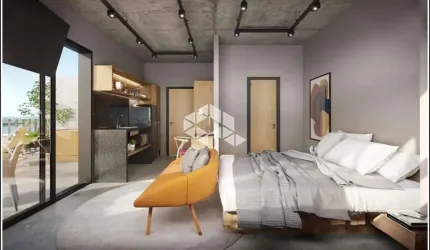 Apartamento com 1 dormitório, em prédio em construção, com infraestrutura, previsão de entrega para Julho/2027, no Bairro Floresta 4° Distrito, em Por