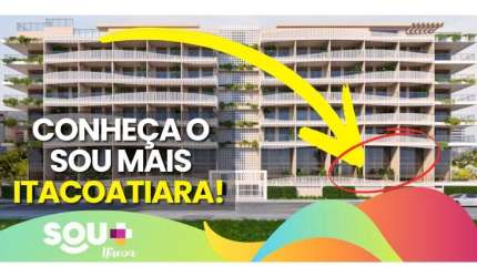 Apartamentos de Sala e 1 Quarto com 1 vaga em Itacoatiara