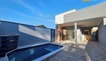 Casa nova e moderna com piscina   - Cidade Nova Peruibe - Peruíbe/SP