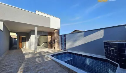 Casa nova e moderna com piscina   - Cidade Nova Peruibe - Peruíbe/SP