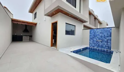 Sobrado Moderno com Piscina - Cidade Nova Peruibe - Peruíbe/SP