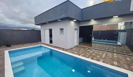 Casa térrea com piscina à venda - Flora Rica II - Peruíbe/SP