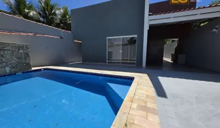 Casa com 3 quartos para alugar com Piscina - Oasis - Peruíbe/SP