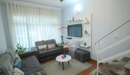 Sobrado na Mooca de 139 m2 com 3 dormitórios, 1 vaga, quintal e churrasqueira