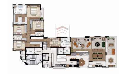 Apartamento para Locação- 1 por andar - Novo- 4 suítes - 5 vagas - Deposito