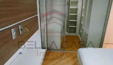Apartamento com sacada, no Tatuapé com 60m2, Mobiliado,  03 quartos e 01 vaga de garagem