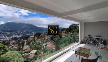Casa para Venda em Teresópolis, Parque do Ingá, 3 dormitórios, 3 suítes, 5 banheiros, 2 vagas