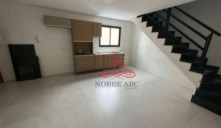 Cobertura com 2 dormitórios para alugar, 90 m² por R$ 2.700,00/mês - Vila Linda - Santo André/SP