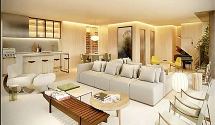 Residencial com serviços de camareiras e manobristas.