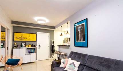Apartamento de 1dormitório, 1 wc social , varanda Gourmet e lazer completo.