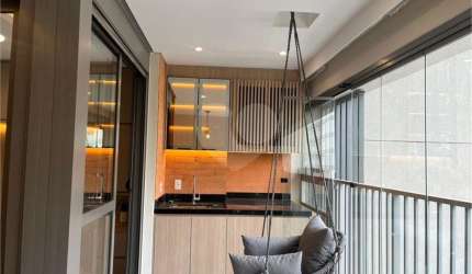 Apartamento mobiliado com 44 m2, 1 dormitório e 1 vaga a venda nos Jardins