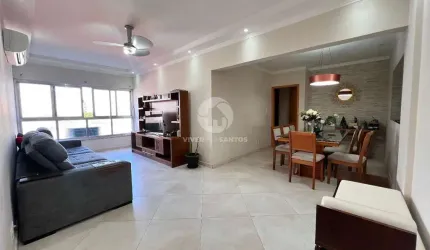 Apartamento com 3 dormitórios sendo 1 suíte à venda, 177 m²- Campo Grande - Santos/SP