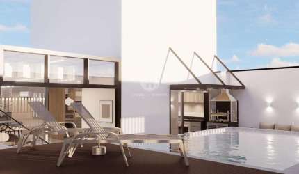 Cobertura na Ponta da Praia com 4 suítes e Arquitetura Contemporânea e 370m2