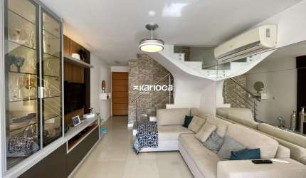 cobertura com 4 quartos  a venda 157m² no condominio  freendon da  freguesia