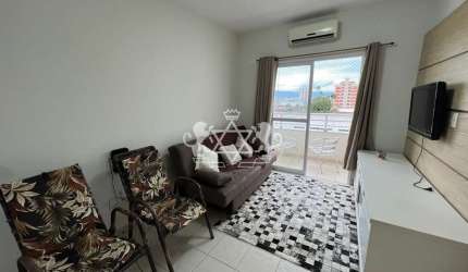 Apartamento à venda, região central de Caraguatatuba, 02 dormitórios com sacada, sendo 01 suíte, mo