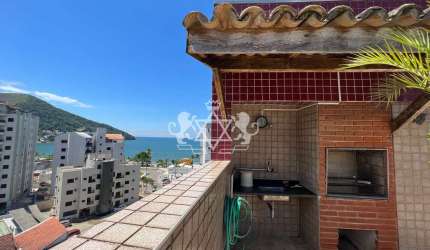 Excelente oportunidade de Cobertura Duplex à venda, 50 metros da praia Martim de Sá, 02 vagas na ga