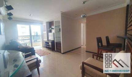 Apartamento 2 Dorms (72m²), 1 Suíte, Mobiliado, Varanda, Mobiliado, 2 vagas. Ao lado da estação Moema do metrô