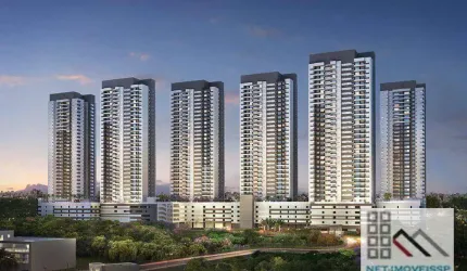 APARTAMENTO 2 DORMITÓRIOS (73m²), 1 SUÍTE, 1 VAGA, VARANDA. PRÓXIMO DOS SHOPPINGS JARDIM SUL E TOWN SHOPPING MORUMBI