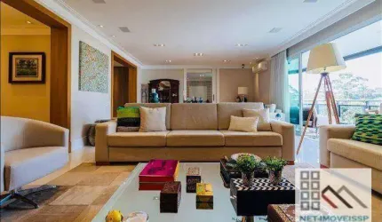 Apartamento de Alto Padrão 4 Dormitórios (350m²), 4 Suítes, Varanda, 3 Vagas. Bairro nobre da zona Sul