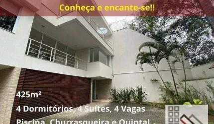Casa de Alto Padrão em Condomínio 4 Dormitórios (425m²), 4 Suítes, 4 Vagas. Próximo da Fonte de Água Petrópolis