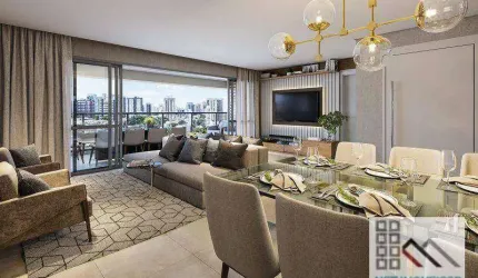Apartamento 4 Dormitórios (181,47m²), 4 Suítes, 3 Terraços, 3 Vagas. Um projeto luxuoso entre a Vila Mariana e o Ibirapuera