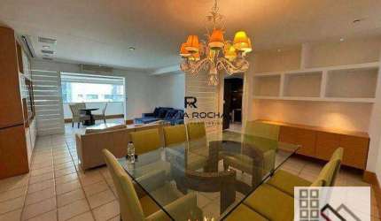APARTAMENTO 4 DORMITÓRIOS (177m²), 2 SUÍTES, MOBILIADO, VARANDA, 3 VAGAS