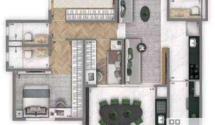APARTAMENTO 3 DORMITÓRIOS (100m²). 1 SUÍTE, VARANDA GOURMET, 2 VAGAS. NO CORAÇÃO DO ANÁLIA FRANCO