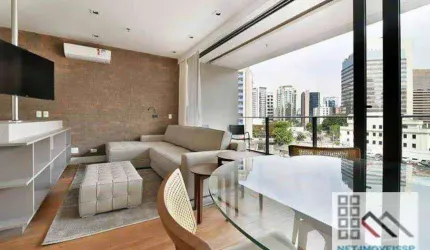 APTO 1 DORMITÓRIO (62m²) 1 SUITE, 2 VAGAS, DECORADO E MOBILIADO. PRÓXIMO DO SHOPPING VILA OLÍMPIA