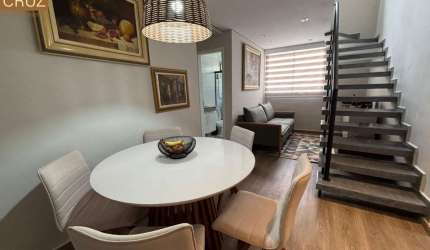 Apartamento duplex, reformado, completo de armários, com área gourmet, pronto para morar. Bairro: Jardim Elite