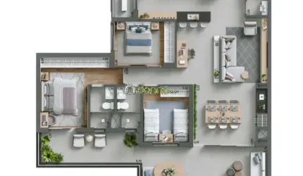 Apartamento com 2 quartos à venda na Avenida Claricinda Alves de Rezende, Jardim do Lago, Uberaba por R$ 1.150.000
