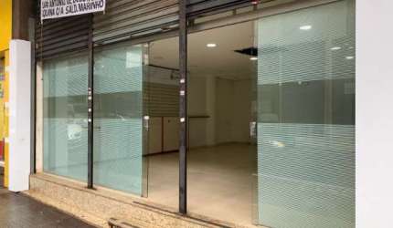 Loja, Ponto Comercial Terreo, Centro 80 metros do calçadão, 135 metros quadrados + Mezanino (+ de50 metros quadrados) para escritório, depósito ou est