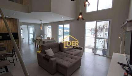 Apartamento Triplex com 3 dormitórios para alugar, 240 m² por R$ 11.000,00/mês - Astúrias - Guarujá/SP