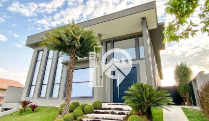 Casa de luxo em condomínio com projeto contemporâneo à venda no bairro Urbanova, Reserva do Paratehy - São José dos Campos/SP.