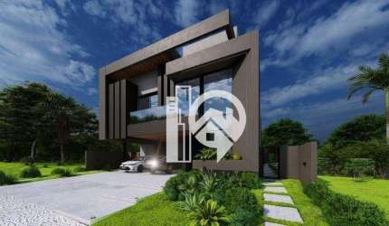 Casa em construção com projeto contemporâneo à venda - Condomínio Alphaville I - SJCampos/SP