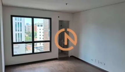 Sala comercial no Itaim Bibi com 2 banheiros e 1 vaga