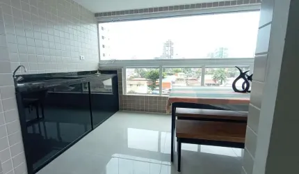 Lindo apartamento de 2 dormitórios com suíte a venda no Canto do Forte em Praia Grande