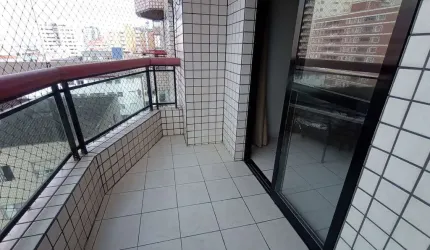 Apartamento de 01 Dormitório DE SACADA COM VISTA MAR DEFINITIVA no Bairro Tupi em Praia Grande